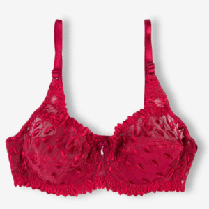 Zinnia - Floral Mesh Low Cut Wired / Non-Wired Full Cup Firm Hold Bra